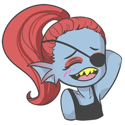 Андайн • Undyne • Undertale - Sticker 10