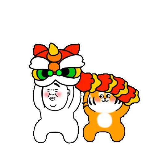 大汗先生 賀虎年 (新年, CNY) GIF* - Sticker 24
