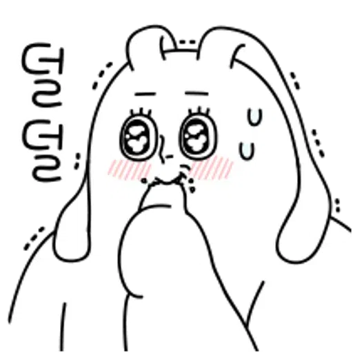 [ 알림 ] 더 끼부리는 러블리 토끼 러끼 - Sticker 11