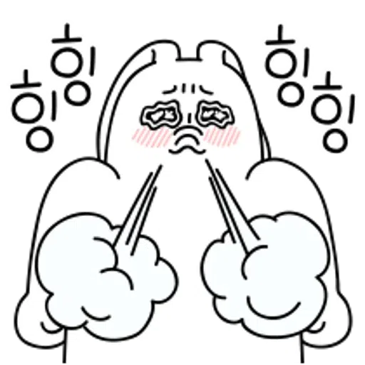 [ 알림 ] 더 끼부리는 러블리 토끼 러끼 - Sticker 19