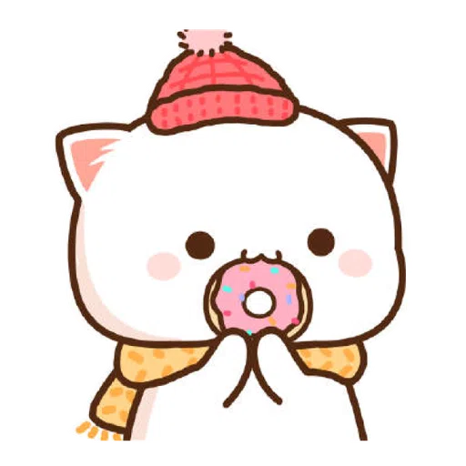 Mochi Mochi Peach Cat - Christmas - Sticker 22