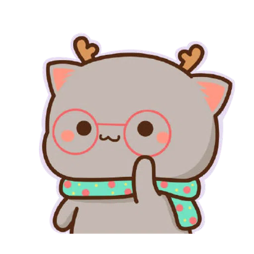 Mochi Mochi Peach Cat - Christmas - Sticker 21
