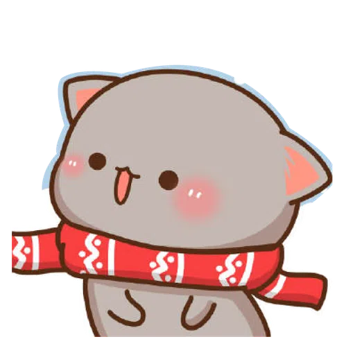 Mochi Mochi Peach Cat - Christmas - Sticker 30