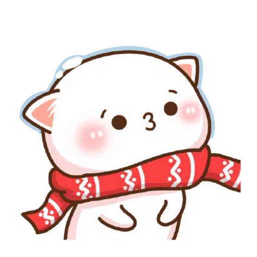 Mochi Mochi Peach Cat - Christmas - Sticker 29