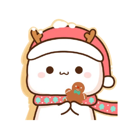 Mochi Mochi Peach Cat - Christmas - Sticker 18