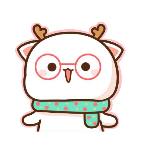 Mochi Mochi Peach Cat - Christmas - Sticker 20