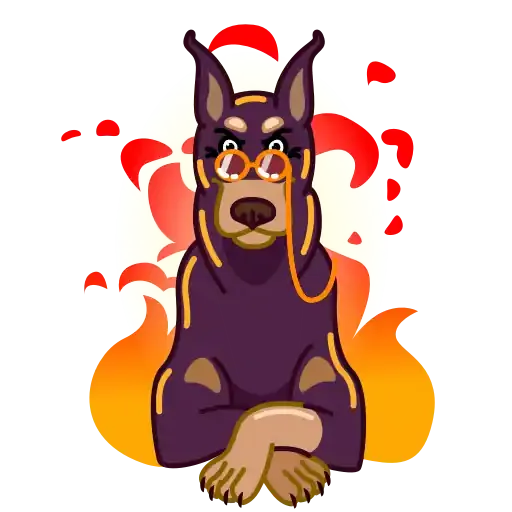 Christmas dogs - Sticker
