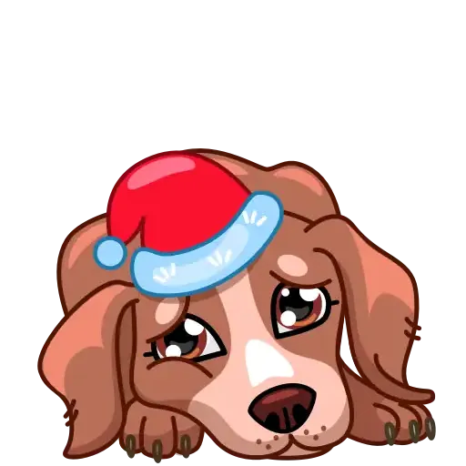 Christmas dogs - Sticker