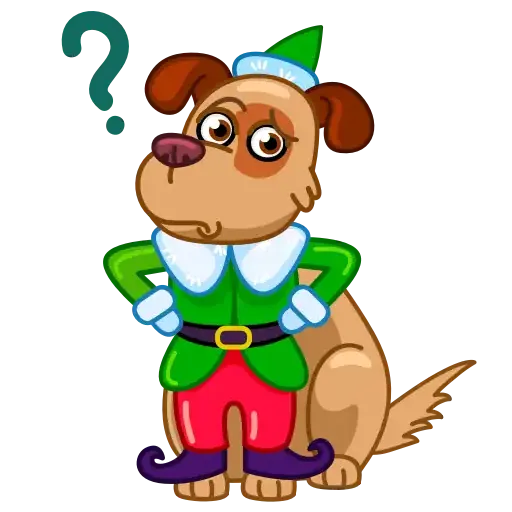 Christmas dogs - Sticker