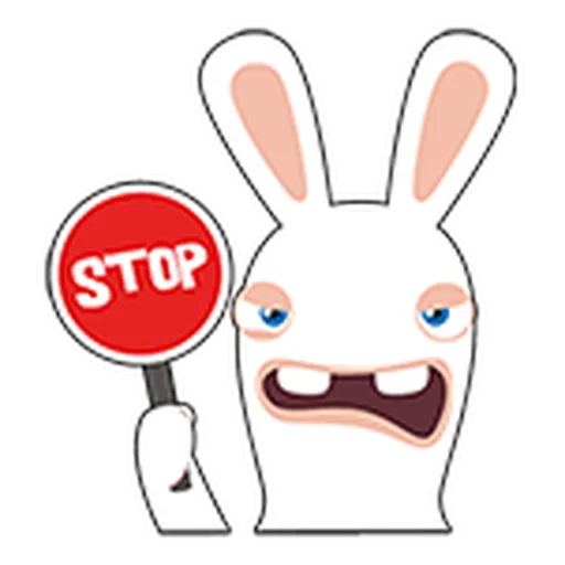 Rayman Rabbid - Sticker 25
