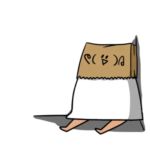 White lazy thing 2 - Sticker 30