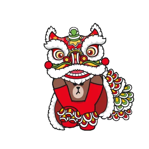 BROWN & FRIENDS  中國新年快樂 (CNY) - Sticker 18