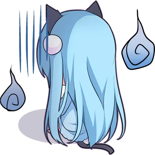 Nyanko🐾💙🤍 - Sticker 15