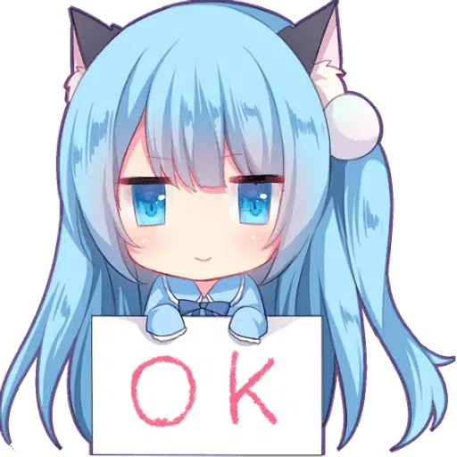 Nyanko🐾💙🤍 - Sticker 17