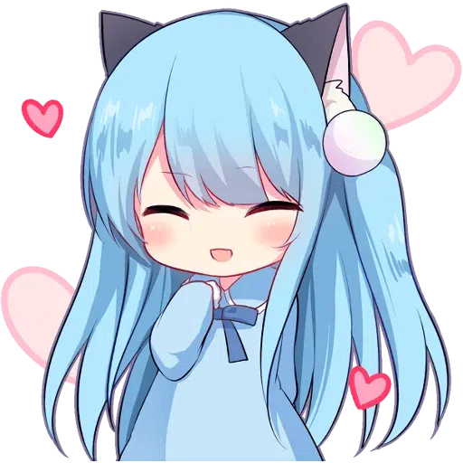 Nyanko🐾💙🤍 - Sticker 16
