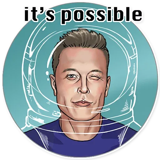 Elon Musk - Sticker 15