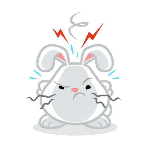 Hangouts bunny full - Sticker 12
