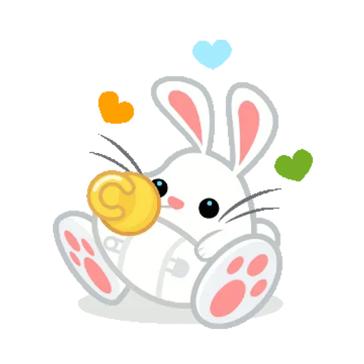 Hangouts bunny full - Sticker 16