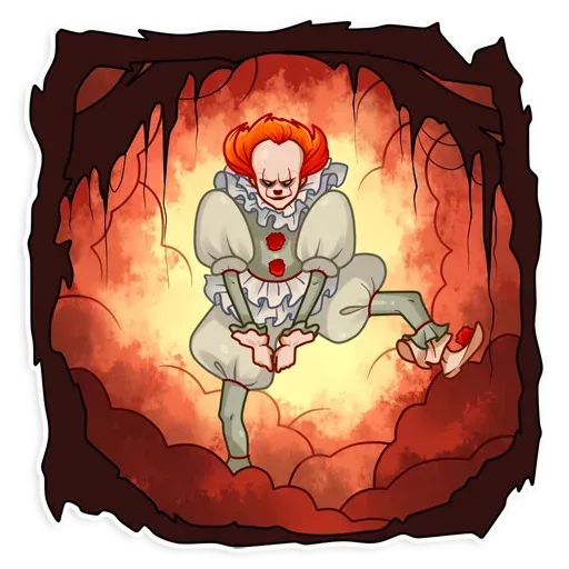 клоун ебанный - Sticker 14