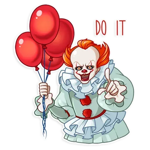 клоун ебанный - Sticker 23