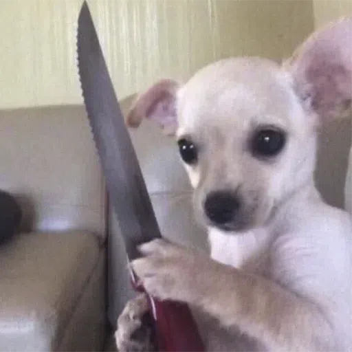 dogs with threatening aura - Sticker 17