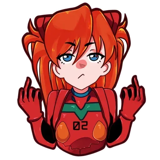 Asuka NGE - Sticker 11