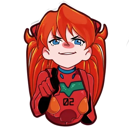 Asuka NGE - Sticker 9