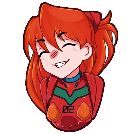 Asuka NGE - Sticker 24