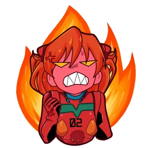 Asuka NGE - Sticker 16
