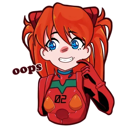 Asuka NGE - Sticker 15