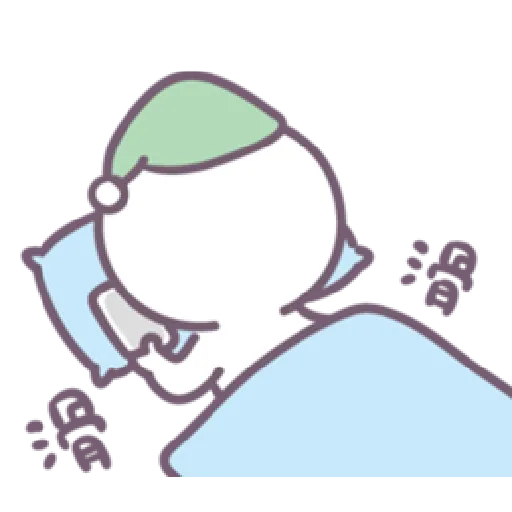 Baobao in bed - Sticker 15