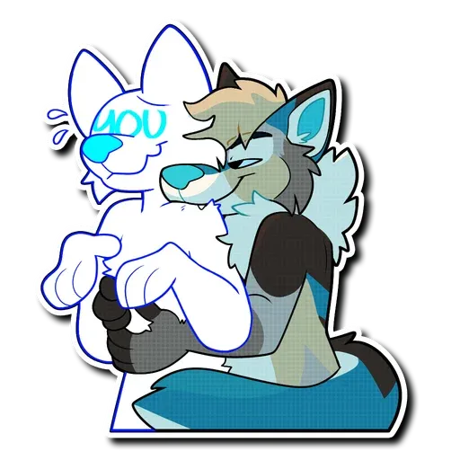Hug furry 2 - Sticker 25