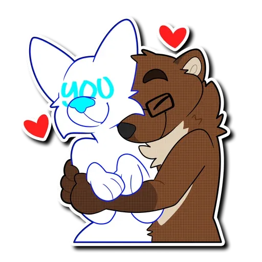 Hug furry 2 - Sticker 11