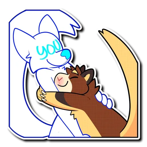 Hug furry 2 - Sticker 20