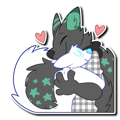 Hug furry 2 - Sticker 28