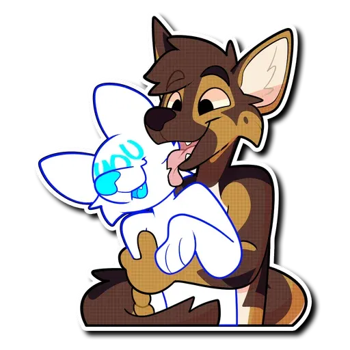 Hug furry 2 - Sticker 23
