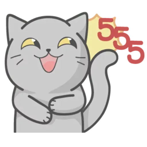 Cat Fullmoon - Sticker 22