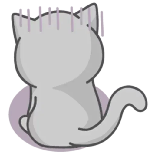 Cat Fullmoon - Sticker 15