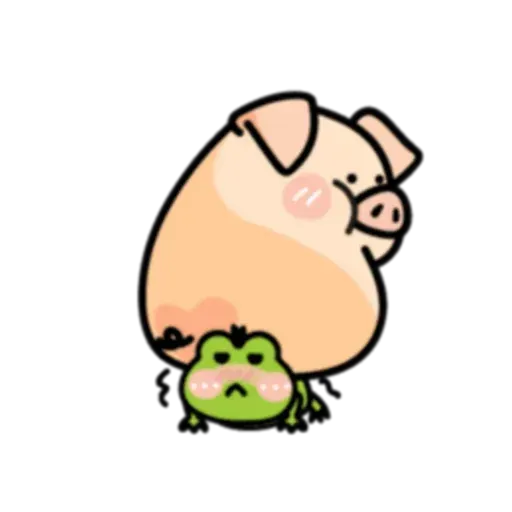 豬與蛙 2 - Sticker 20