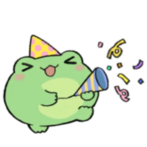 Round Frog Friends - Sticker 12