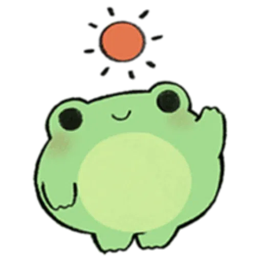 Round Frog Friends - Sticker 13