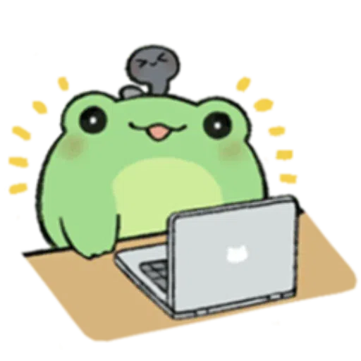 Round Frog Friends - Sticker 22