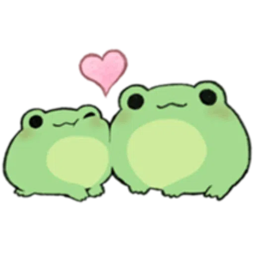Round Frog Friends - Sticker 11