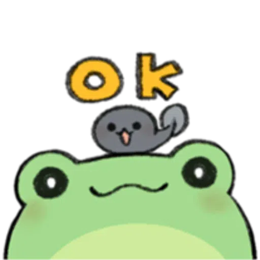 Round Frog Friends - Sticker 21