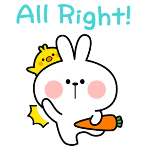 spoilt rabbit simple words - Sticker 10