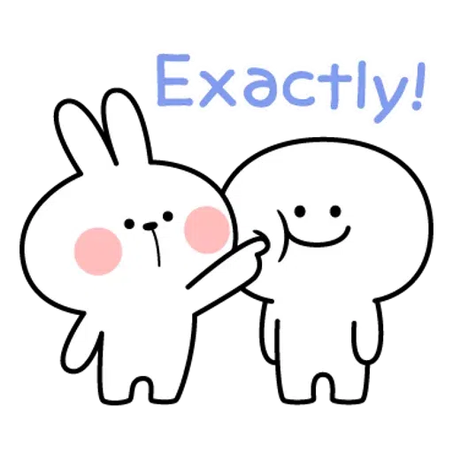 spoilt rabbit simple words - Sticker 9