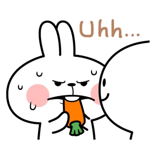 spoilt rabbit simple words - Sticker 18