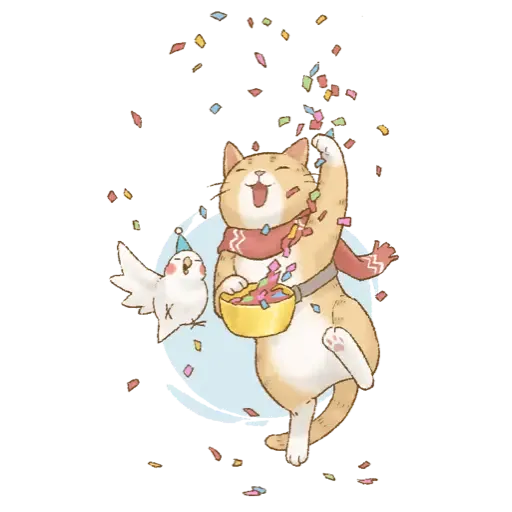 貓咪日和 經典聖誕大貼圖 (新年) - Sticker 10