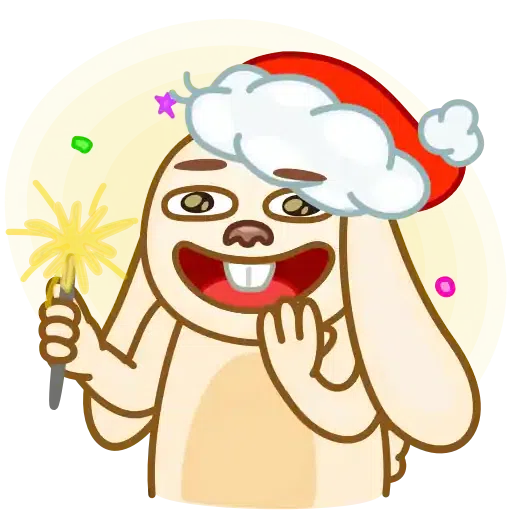 Christmas Bunny - Sticker 12