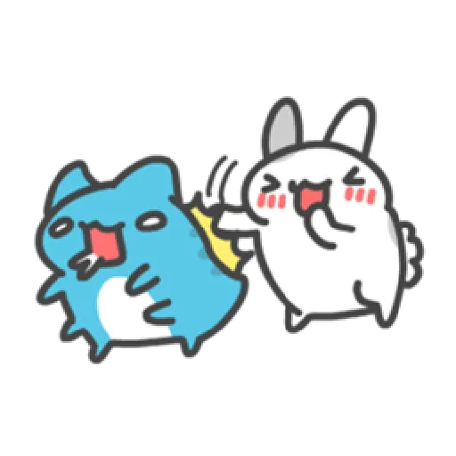 貓貓蟲咖波與兔兔-愛閃閃 - Sticker 18